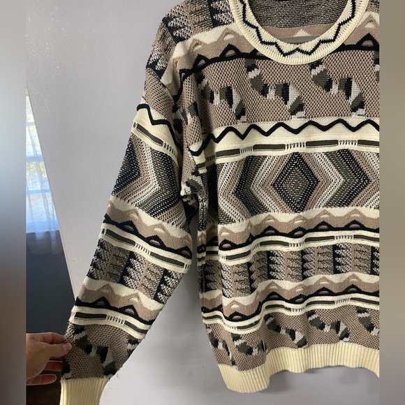 COSBY STYLE FISHERMAN/GRANDPA TUNDRA HAND STITCHED MULTI COLORED 3D SWEATER - Picture 11 of 13